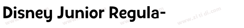 Disney Junior Regula字体转换